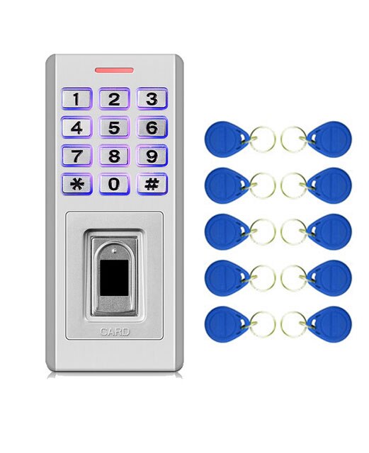 Biometric Fingerprint metal Access Control for Door Lock 200 finger/10000 card user waterproof IP66 cas WG26 reader input/output