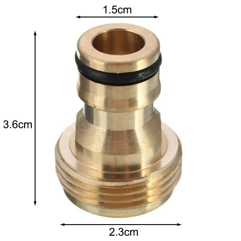 Universal Solid Brass Kitchen Tap Male Quick Connector Adaptor Mixer Garden Water Hose Pipe Tap Kitchen Faucet Spouts Tools