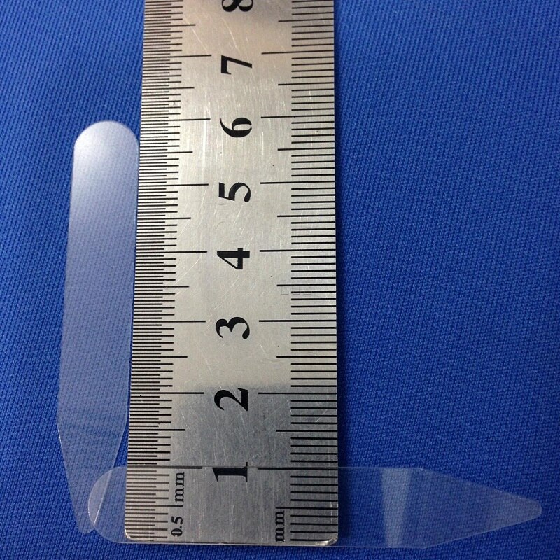 300Pcs Plastic Collar Stiffeners Stays Bones Set For Dress Shirt Men Clear Plastic Collar Stays 55 x 10 mm