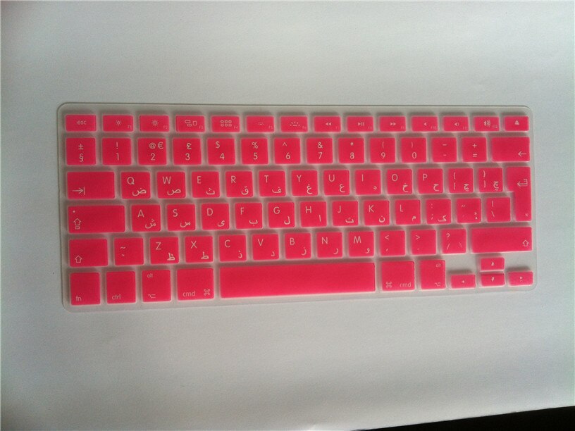 Silicone Keyboard Cover - Backlit Arabic Layout - Dustproof & Waterproof for Macbook Air Pro Retina 13 15