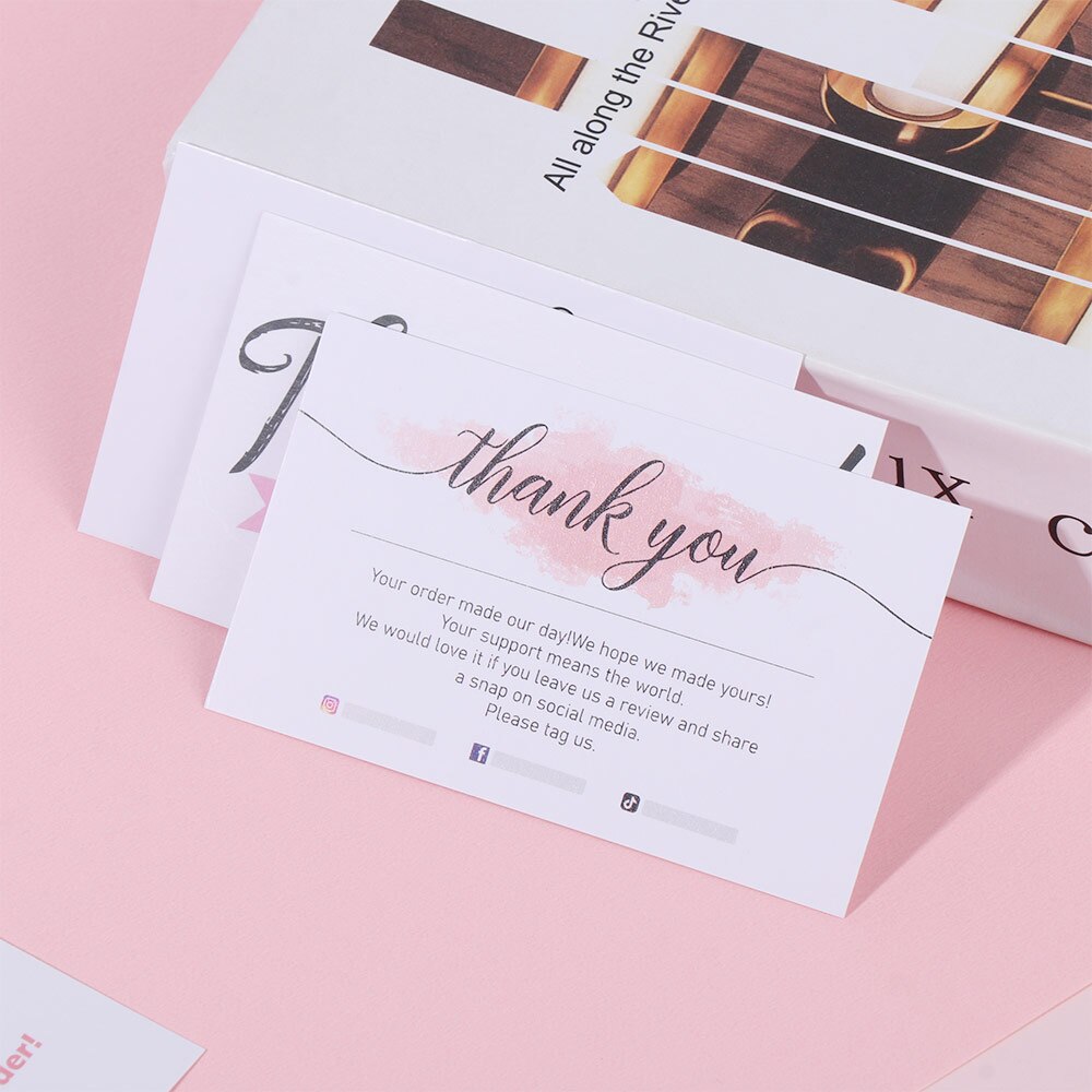 30 Stuks Groet Tags Dank U Voor Uw Bestelling Kraft Papieren Kaart Winkel Cadeau Ambachten Decoratie Kaart Bruiloft Kleine Zakelijke Uitnodiging