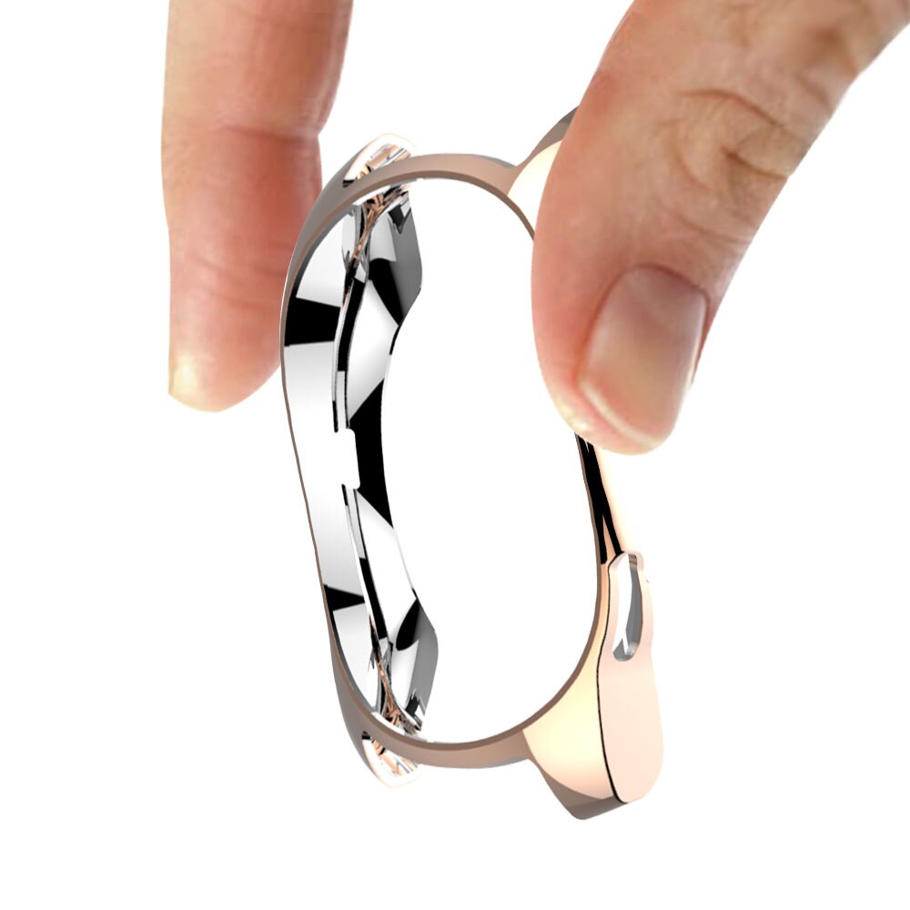 Cover for Samsung Galaxy Watch 42mm SM-R810 Shock-proof Scratch-resistant TPU Protective Case for Samsung Watch 42mm Smartwatch: Rose Gold