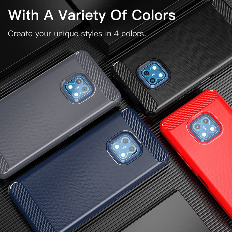 Voor Nokia XR20 Case Rubber Silicone Shockproof Carbon Fiber Cover Voor Nokia XR20 NokiaXR20 Telefoon Case Voor Nokia XR20 Case 6.67