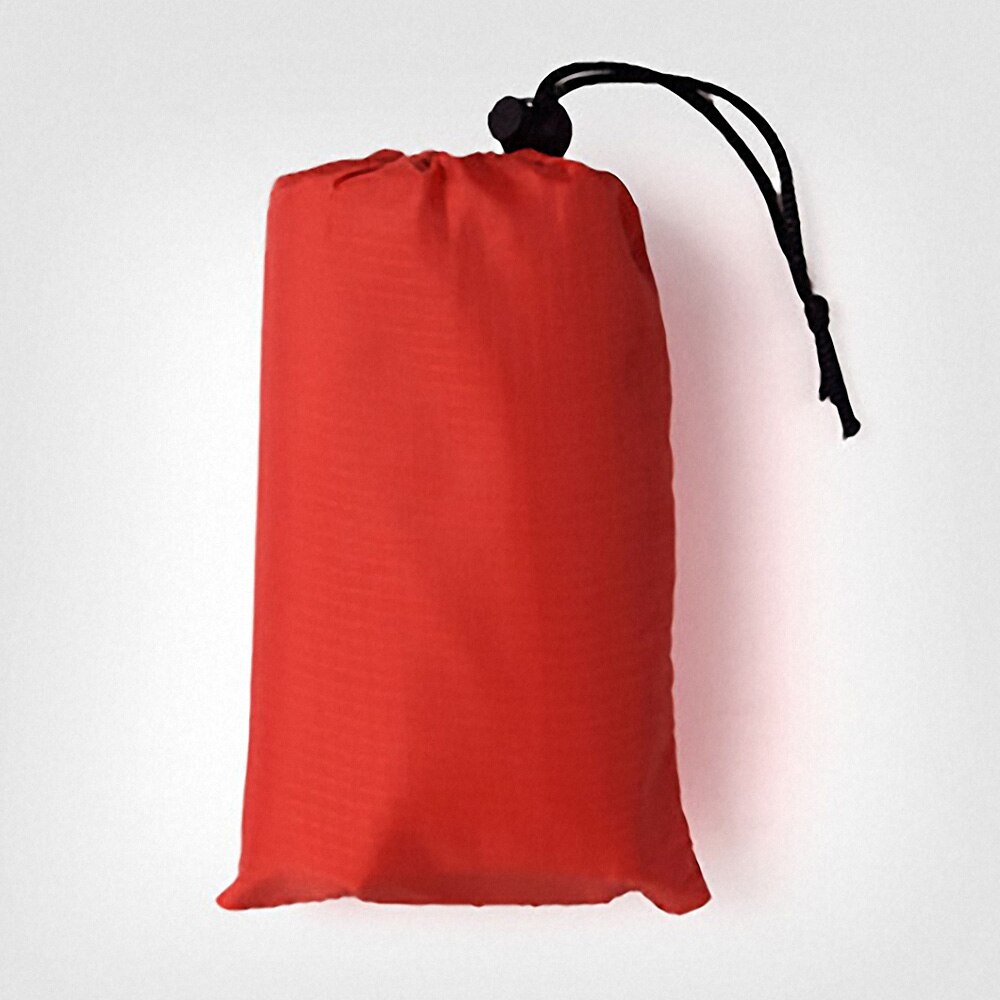 100*140cm Portable Lightweight Picnic Mat Pocket Blanket Waterproof Outdoor Travel Camping Beach Blanket Tent Sleeping Mat: Red