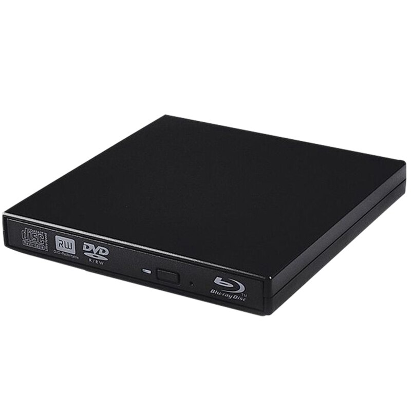 Externe Blu Ray Dvd Drive USB2.0 BD25/BD50/Cd/D9/Ram Ondersteuning BD-ROM 3D Blu-ray Film afspelen Voor Pc Windows 7 8 10: Default Title