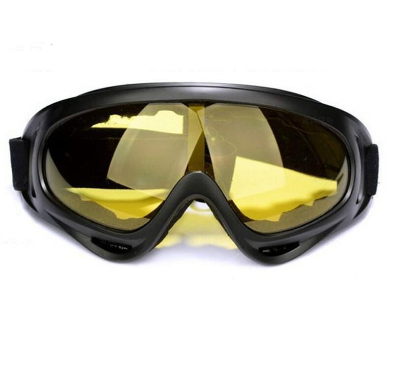 Uv400 skate ski solbriller briller vinter sne sport ski snowboard snescooter anti-dug briller vindtætte støvtætte briller: Gul