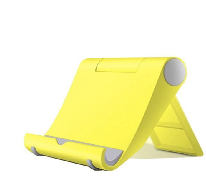 Draagbare Mini Mobiele Telefoon Houder Opvouwbare Bureau Standhouder Verstelbare Universele Mobiele Telefoon Houder Voor Iphone Andorid Telefoon: Yellow
