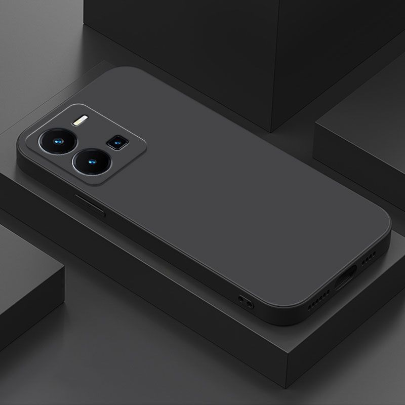 Voor Vivo Y35 Case Cover Voor Vivo Y 35 Y22 S V25 Vloeibare Zachte Siliconen Telefoon Case Funda VIVoY35 4G Shockproof Bumper: ABS / Beige