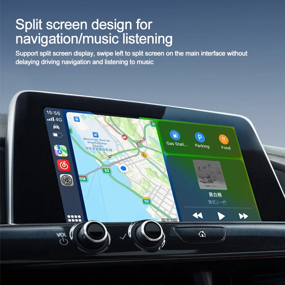 Kebidumei-adaptador inalámbrico CarPlay para coche, caja de IA, Dongle USB para Apple, Iphone, teléfono Android, conexión automática