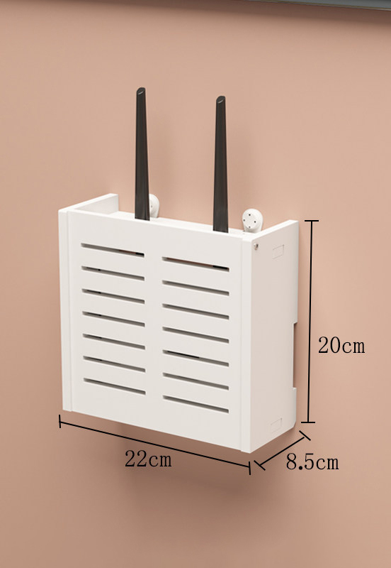 routeur Wifi sans fil boîte de rangement prise de salon Wifi décoration murale décodeur TV support câble organisateur d'alimentation: Violet