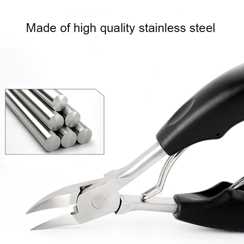 Nouvellement lourd orteil épais coupe-ongles pinces pédicure acier orteil coupe-ongles pour ongles épais ou incarné ongle