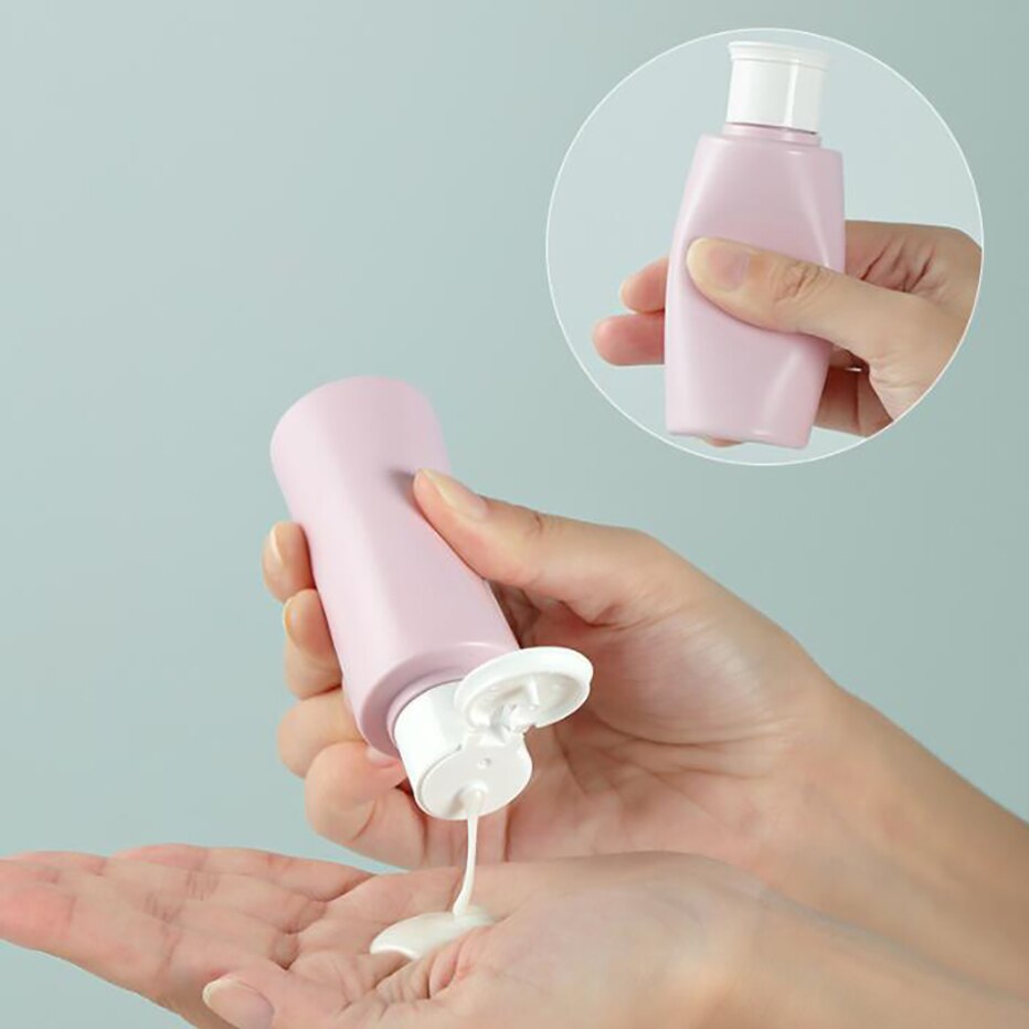 4 stk bærbare tomme flasker rejse shampoo lotion shower gel sæbedispenser flasker genanvendelig silikone genopfyldelig beholder