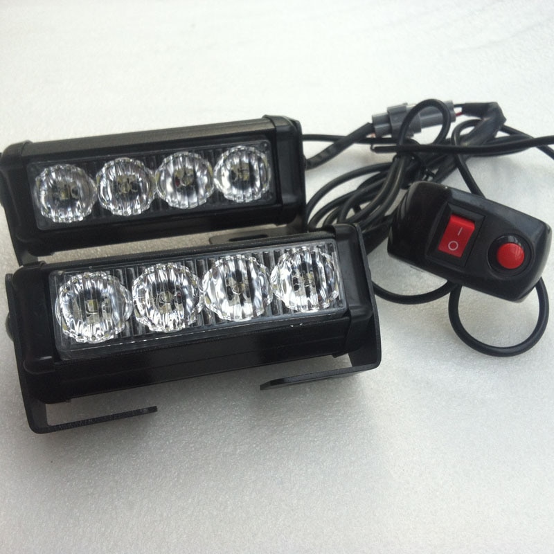 12v Motorcycle flasher light Police Motorbike Motos Led Strobe light Emergency flash light Highway Freeway driving for Security