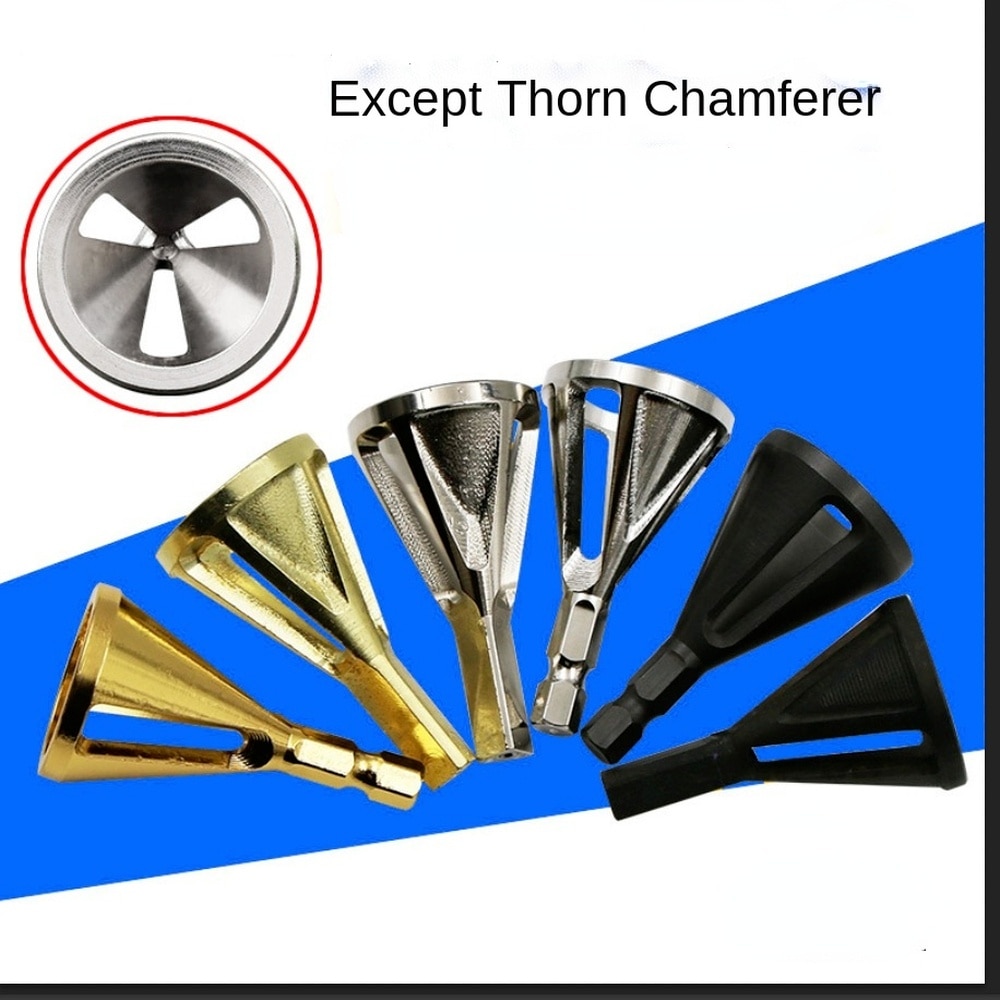 Drill Bits Deburring External Chamfer Tool Stainless Steel Remove Burr Tools for Metal Drilling Tool Hexagonal Triangular Shank