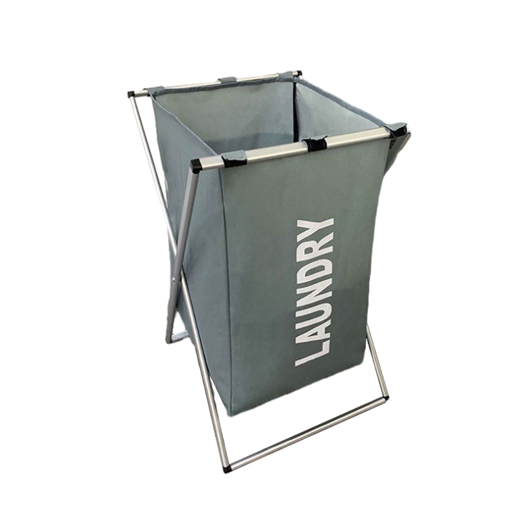 Cesta para la colada, cubo para ropa, suministros para el hogar, plegable, firmeza, conveniencia, organizador de ropa, negro-beige: Azul