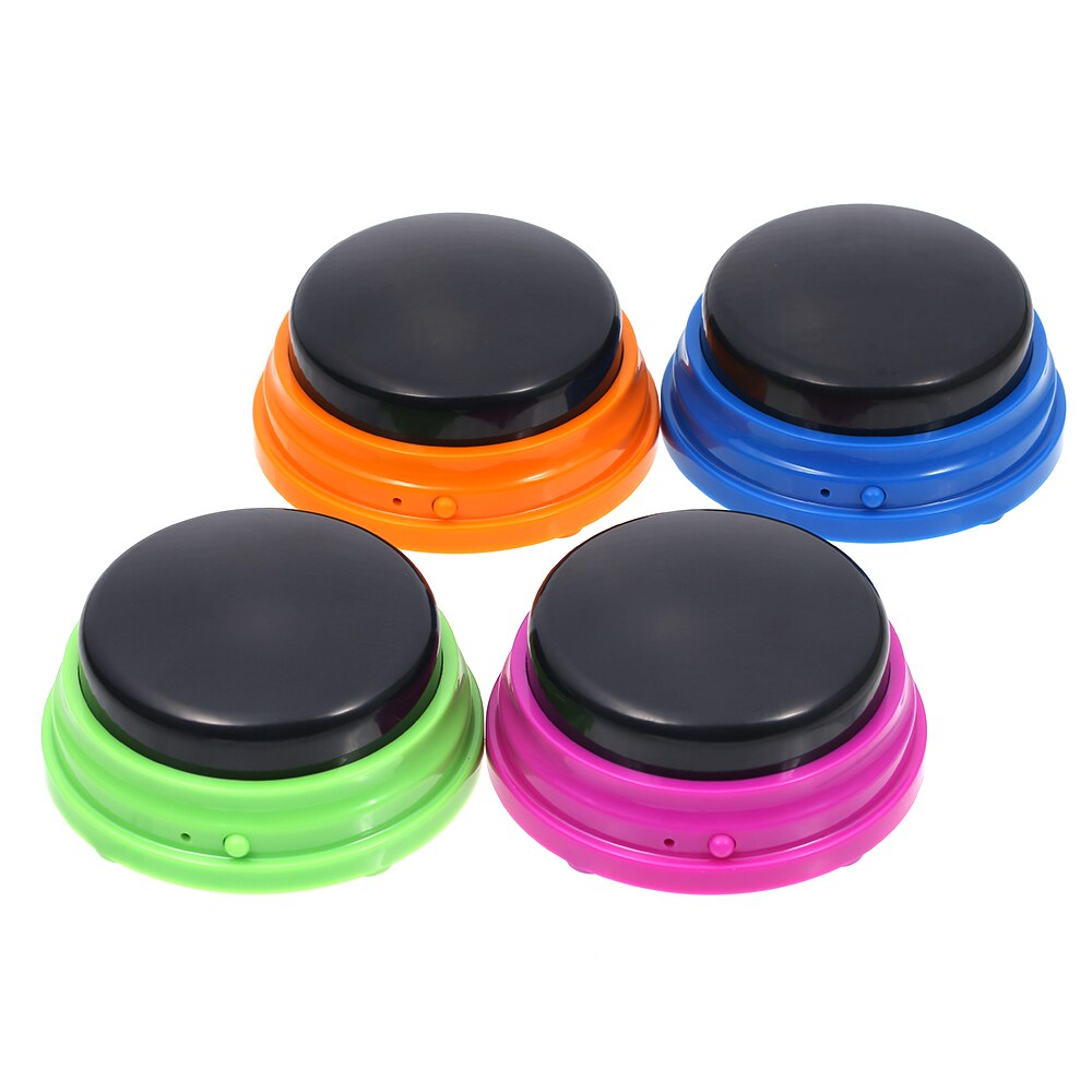 Recordable Talking Button Voice Recording Sound Button for Kids Pets Interactive Toy Phonograph Answering Buttons Noise Makers