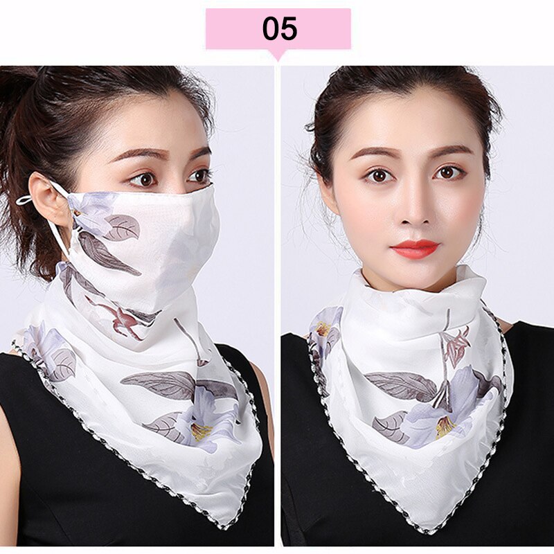 Écharpe Protection UV pour femmes | Couvre-visage, Protection UV respirant avec corde d'oreille ajustable pour femmes en plein air vj: 5