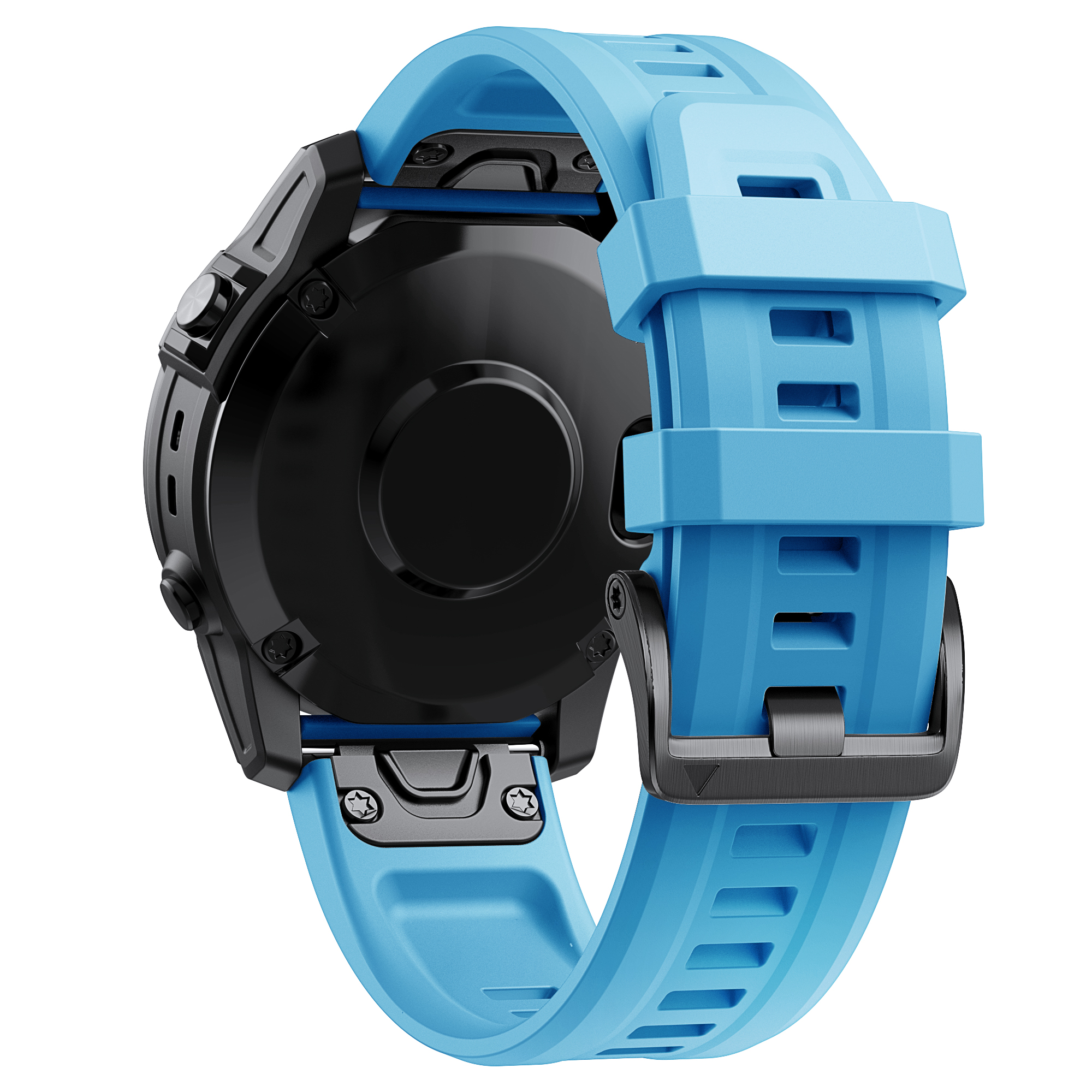 22 26mm Strap For Garmin Fenix7x/6x/6x Pro/5x/5x Plus Quick Fit Silicone Watchband for Fenix 5 6 7 Watch Bracelet Wristband: Blue / 22mm