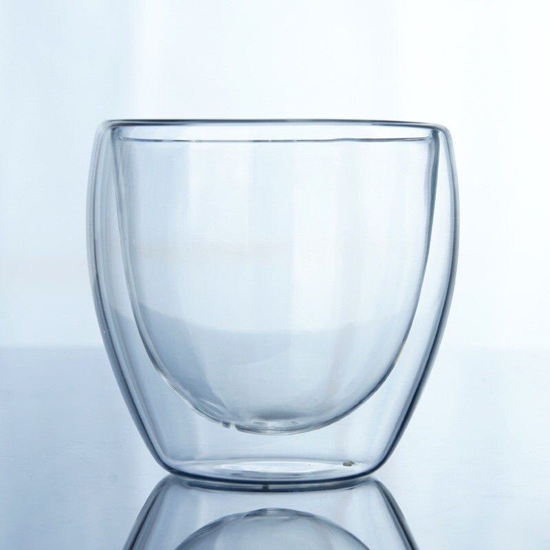 Hittebestendige Double Wall Cup Thee Bier Koffie Cup Clear Glazen Transparante Mok Drinkware