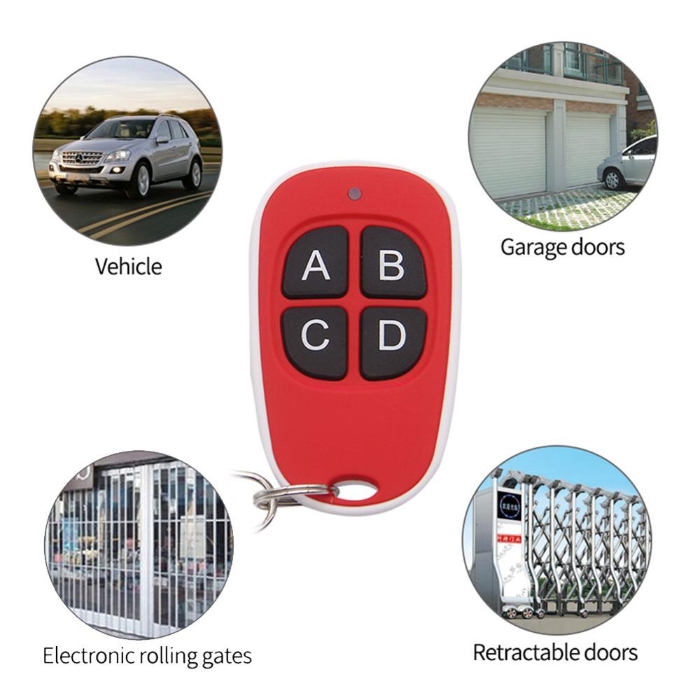433 Mhz Deur Afstandsbediening Universele 4 Toetsen Kopiëren Garage Afstandsbediening Klonen Elektrische Poort Afstandsbediening Duplicator Sleutel
