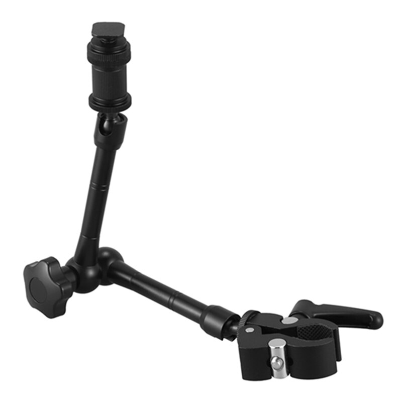 2Pcs/1Set 11 Inch Articulating Magic Arm + Super Clamp For Camera Lcd Monitor Led Light: Default Title