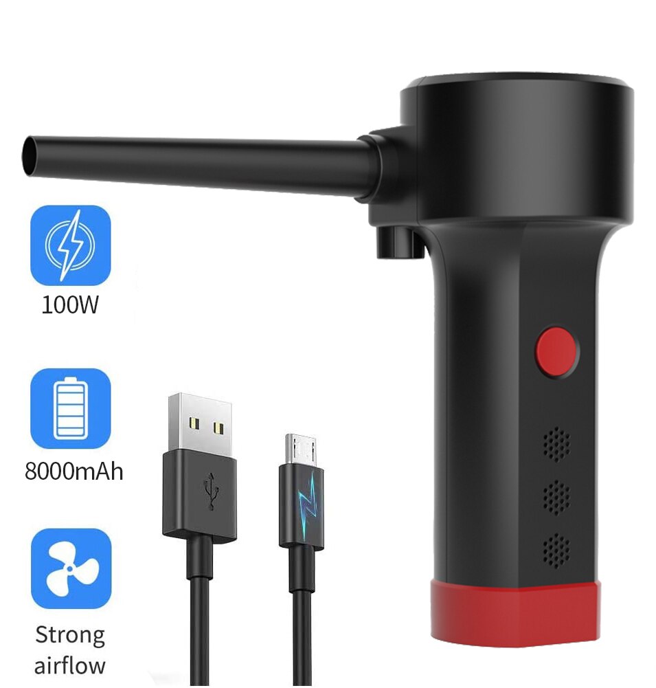 Nyeste computer støver, trykluft dåse til pc tastatur rengøring, trådløs luftblæser fjern støv til kamera: Default Title