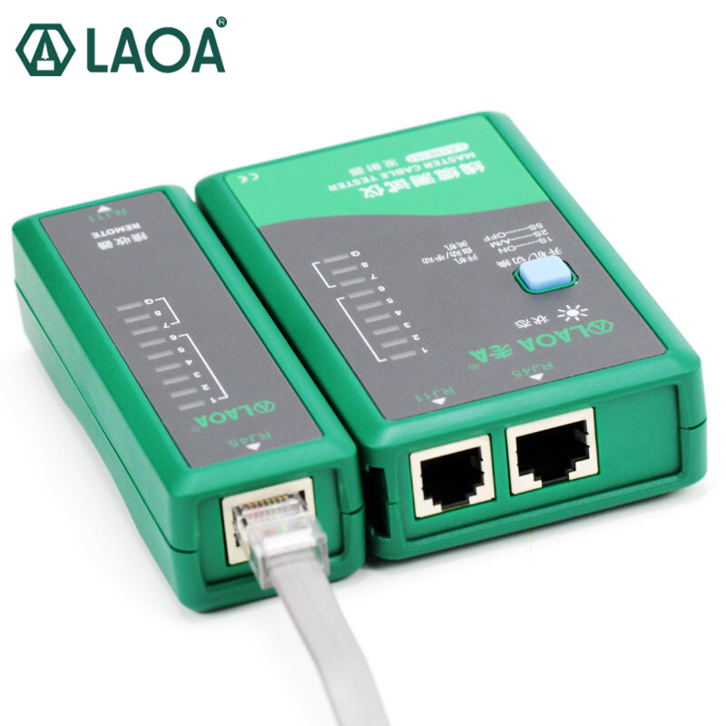 Laoa  rj11/rj45 netværkstester kabeltestning af telefonlinjedetektering