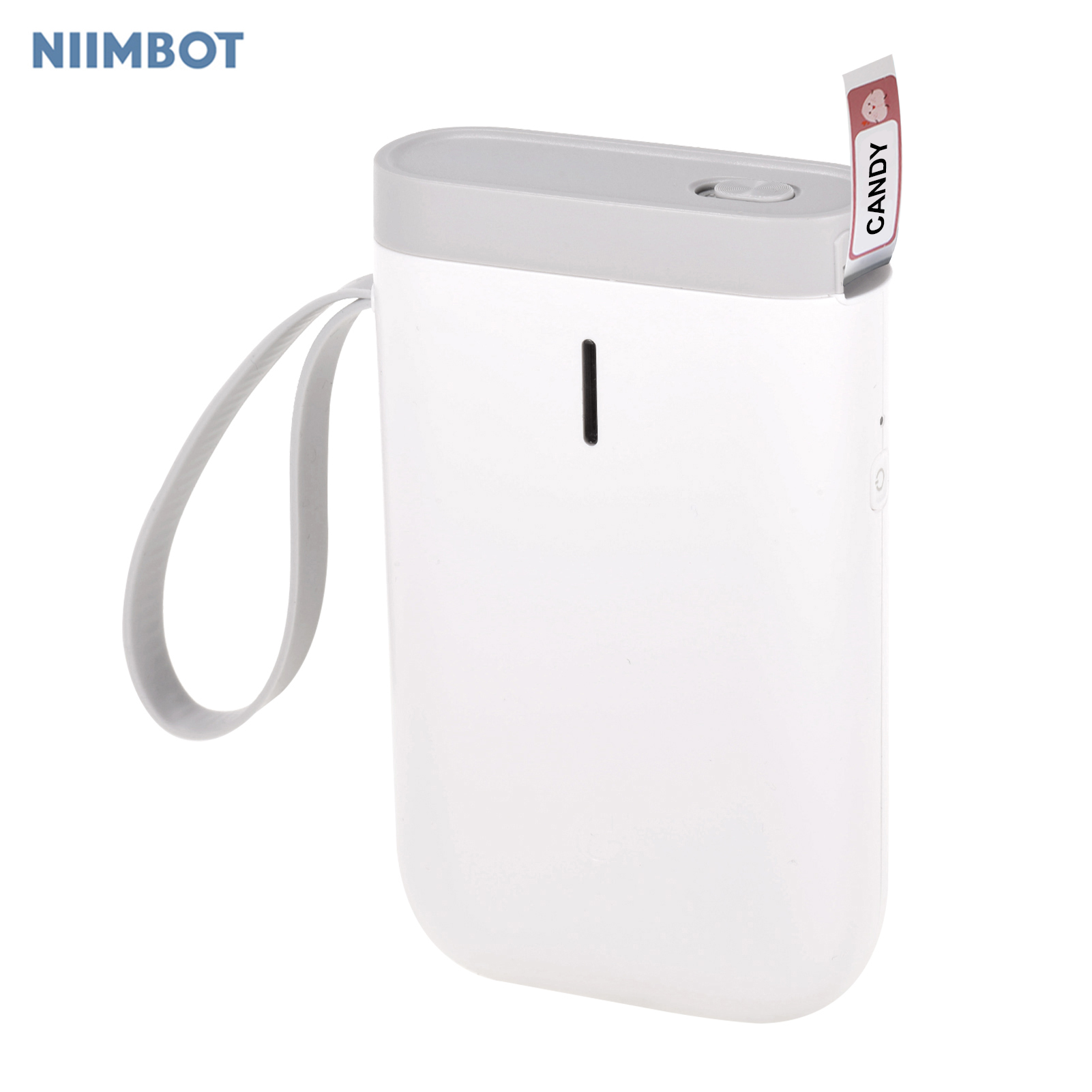 D11 Label Maker Machine Portable Thermal Label Printer Handheld Name Price Sticker Printer Pocket Size BT Wireless Connection: White-1 Roll