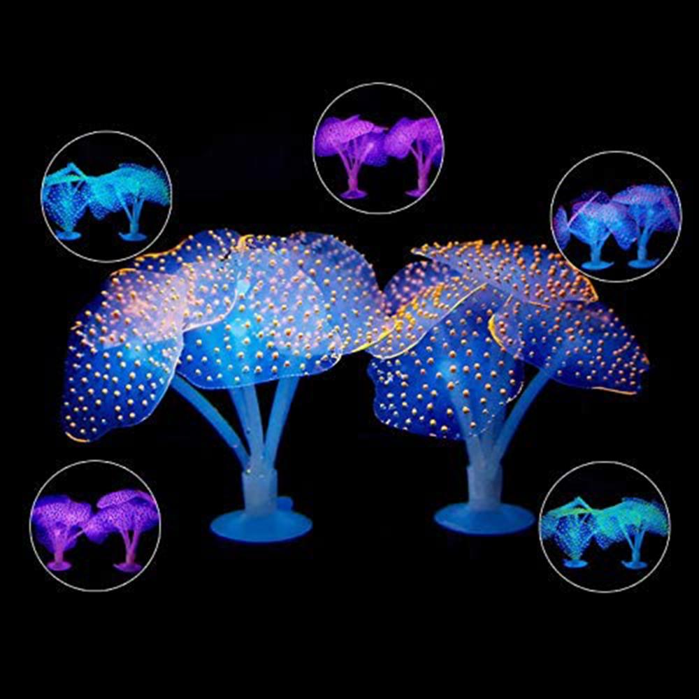 80! Aquarium lumineux en Silicone artificiel, méduse, poisson, ornement sous-marin, décor de maison