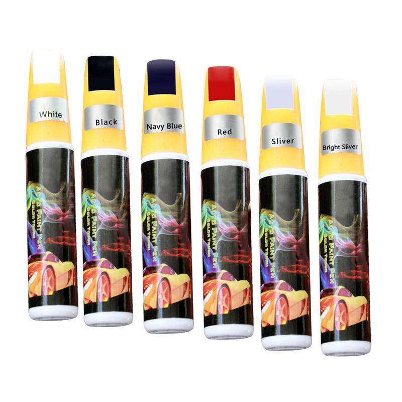 Billak reparation pen ridse reparation pen lak reparation rød sort hvid sølvgrå maling touch pen