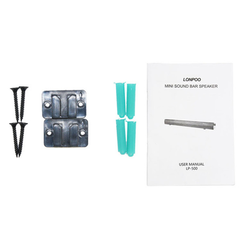 LONPOO – haut-parleurs MP3 10W, USB, barre de son stéréo, pour ordinateur, iPhone, PC portable, TV