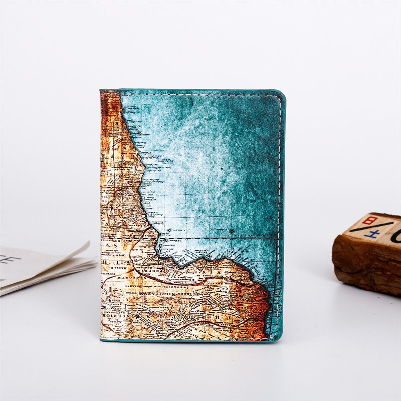 Sterrenhemel Passport Cover Vrouwen Mannen Pu Lederen Travel Portemonnee Landschap Paspoorthouder Hoge Quatity Case Voor Paspoorten: 2