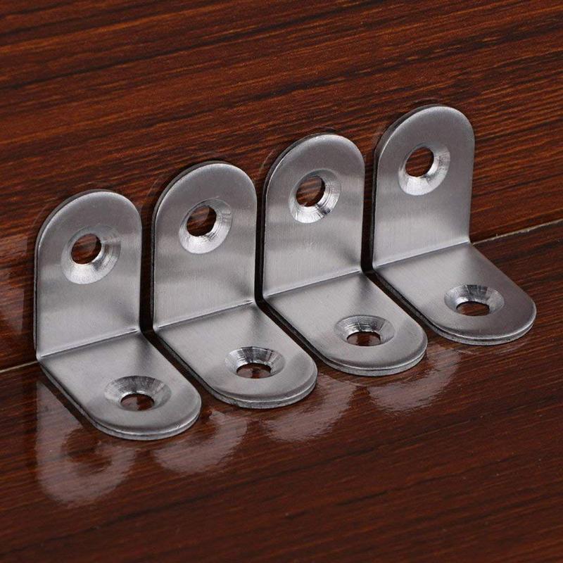 Steel Shaped L Corner Bracket Shelf Support Metal Tool Proofread Angle For Furniture Right D6J8