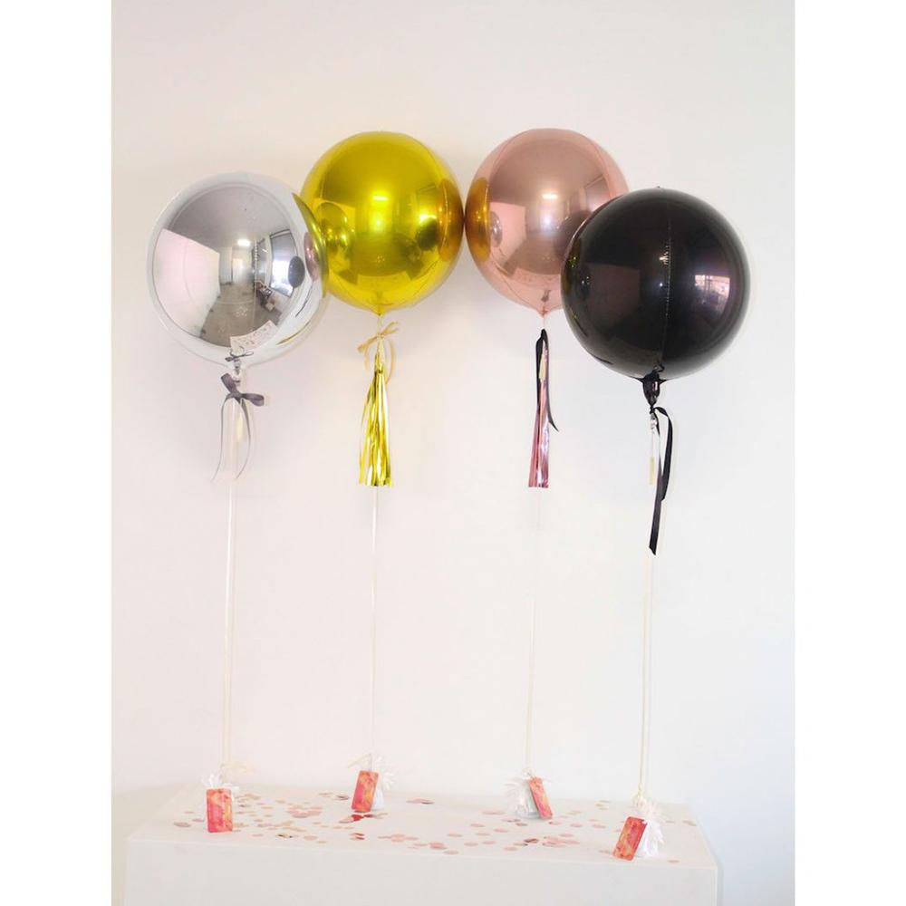 4D Rose Goud Folie Ballon 10 "18" 22 "32" Ronde Aluminium Mylar Ballonnen Bol Ballon Bruiloft decoratio Verjaardagsfeestje