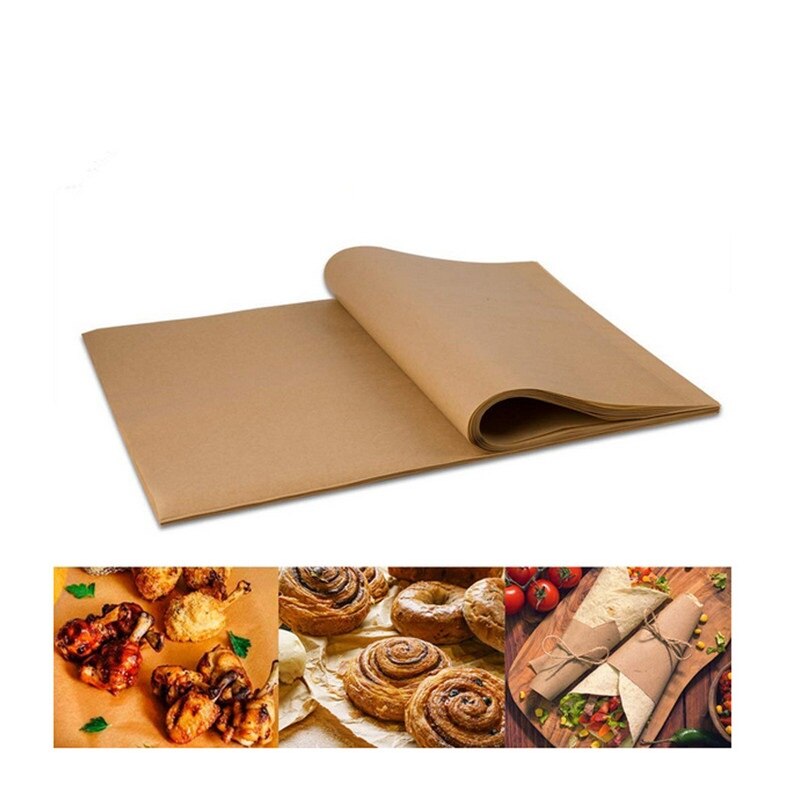 Feuille de papier parchemin 30x40cm, tapis de cuisson antiadhésif, outils de BBQ pour le four, emballage d'enveloppe