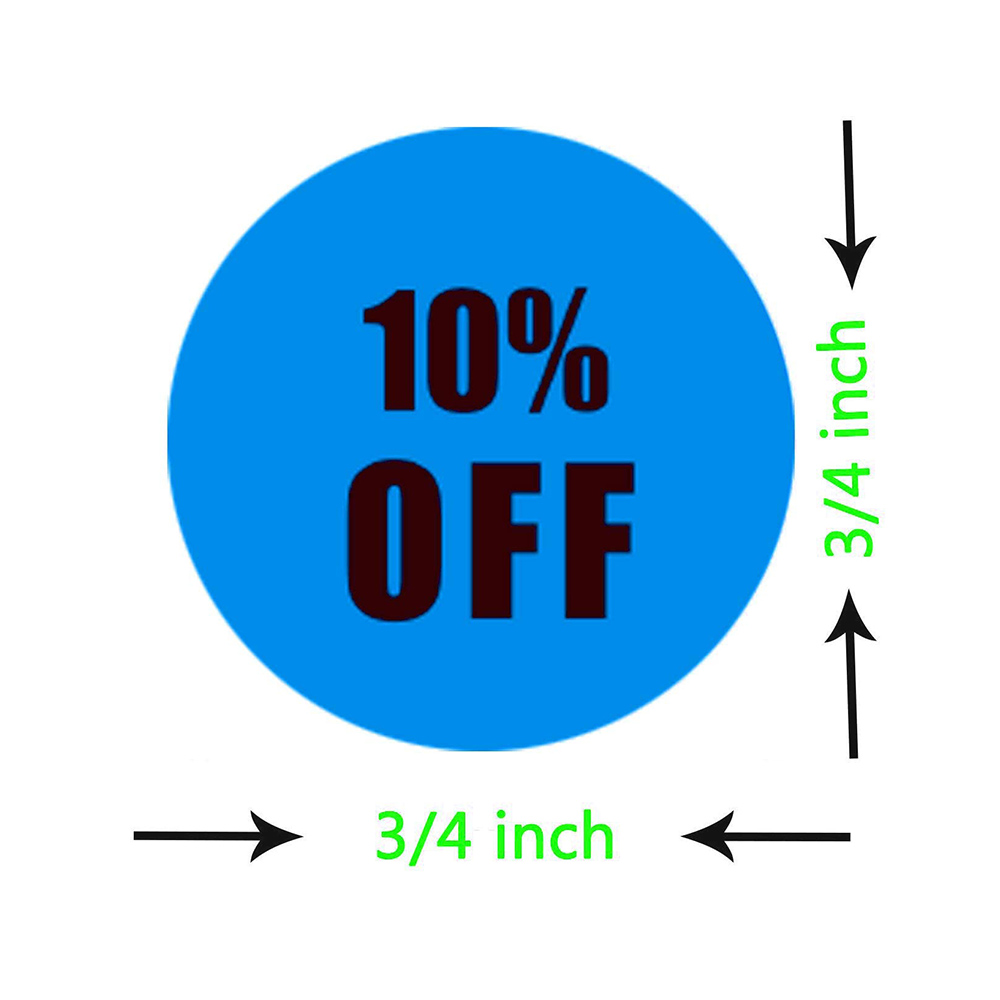 Trend On Price Stickers 1260 Pcs Discount Half Off Labels 0.75 Inch Round Dots Sticker