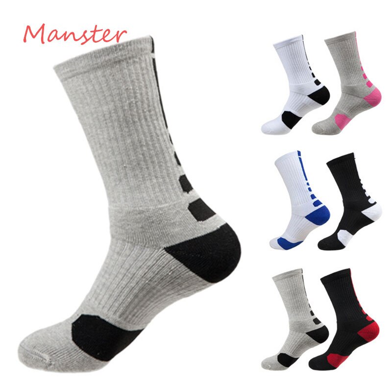Men Socks Autumn Winter Male Thermal Compression In Tube Cotton Socks Kobe James Curry Durant Socks Casual Thick Sock