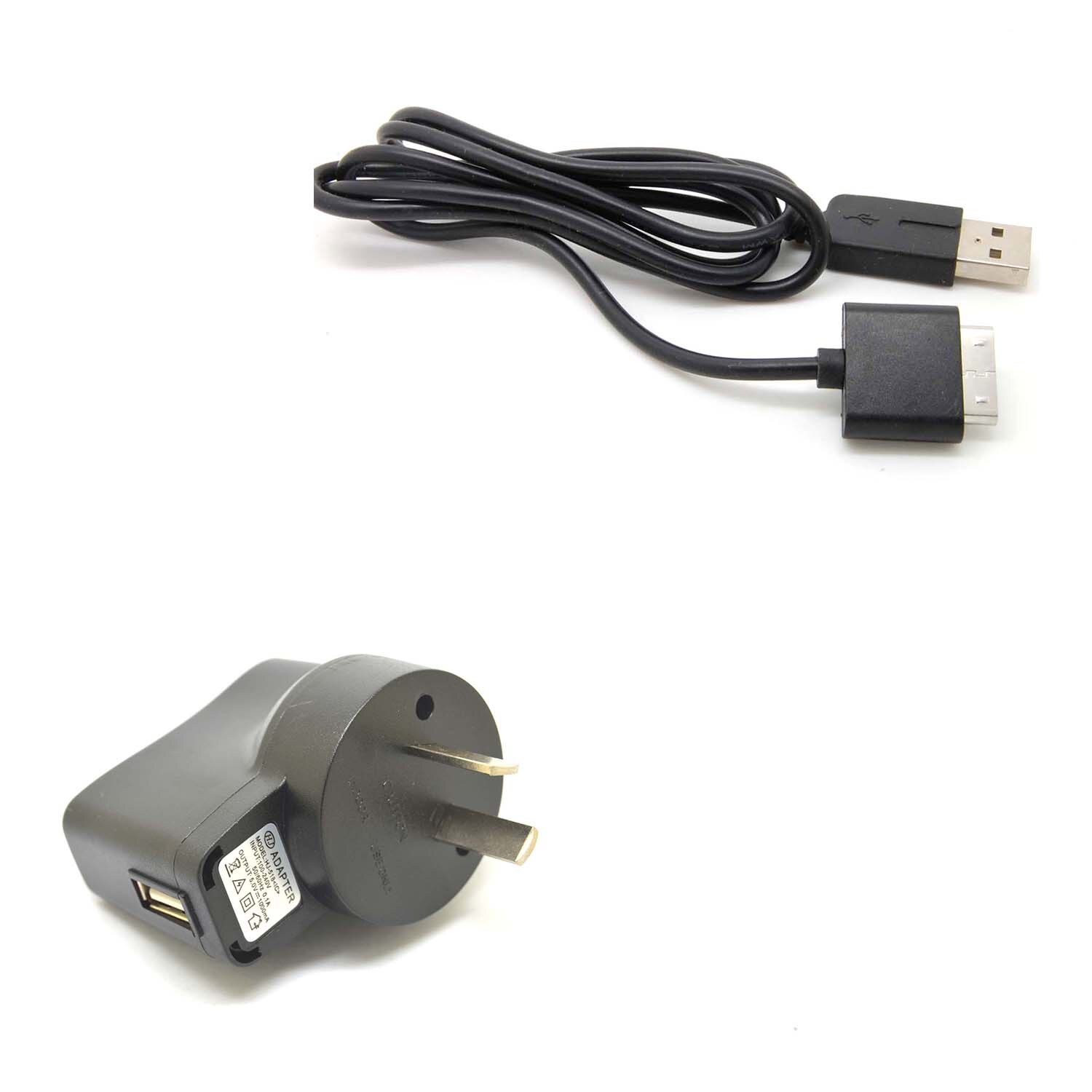 WALL CHARGER & Black USB Sync charger data Cable cord for Sony PSP GO PSGO: AU wall charger