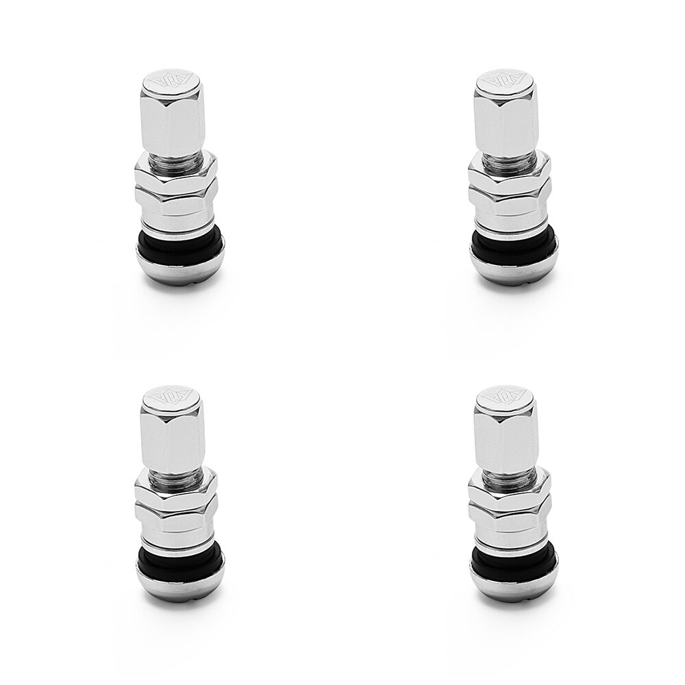 - universal 4 volk racing smidda aluminium ventilspindelkapslar hjul fälgar ht -wr11: Silver-
