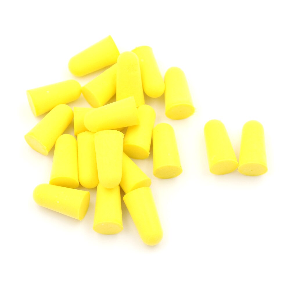 20Pcs (10 Pair) Noise Reduction Silicone Soft Ear Plugs Swimming Silicone Earplugs Protective For Sleep Comfort Earplugs: Yellow