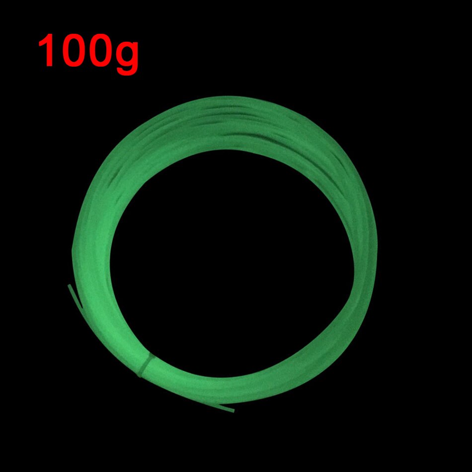 PLA glühen in das dunkel Nachtleuchtende Filament 1,75mm Kunststoff 3D Drucker Materialien glühend Regenbogen verrotten Glühwürmchen Grün Filamente: Grün glühen- 100g