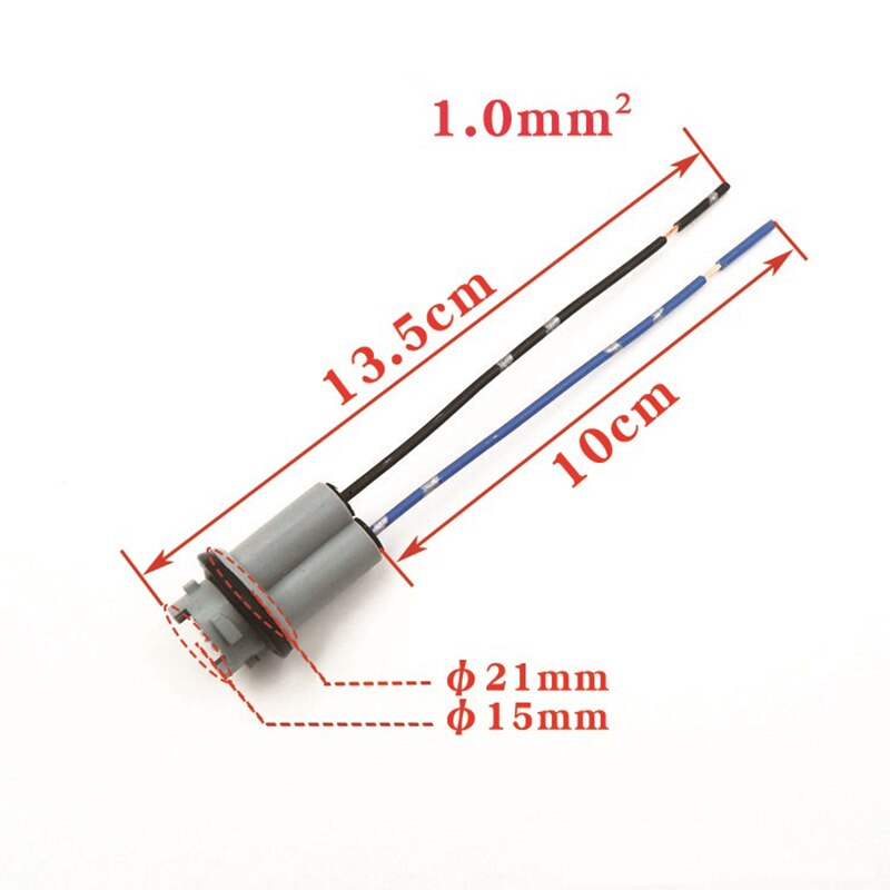 Soporte de lámpara Led T10 T15 para coche, adaptador de Base para bombillas, instrumento de liquidación de vehículos, accesorios de luz de señal de giro, 2 uds.
