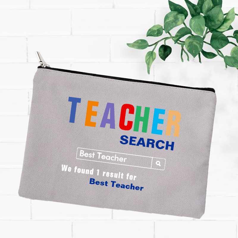 Beste Leraar Potlood Pen Case School Pencilcase Briefpapier Leveringen Zak Reizen Toilettas Organizer Make Tassen Portemonnee Leraren: W05823-TBGY-D
