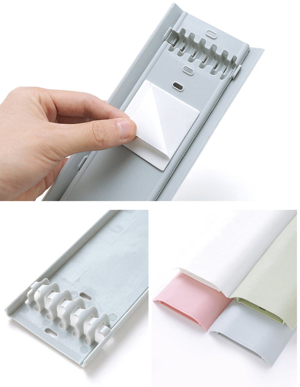 ABS Material Self-adhesive Wall Wire Storage Wire Fixing Clamp TV Computer Workstation Clips Management Cable Holder Storage