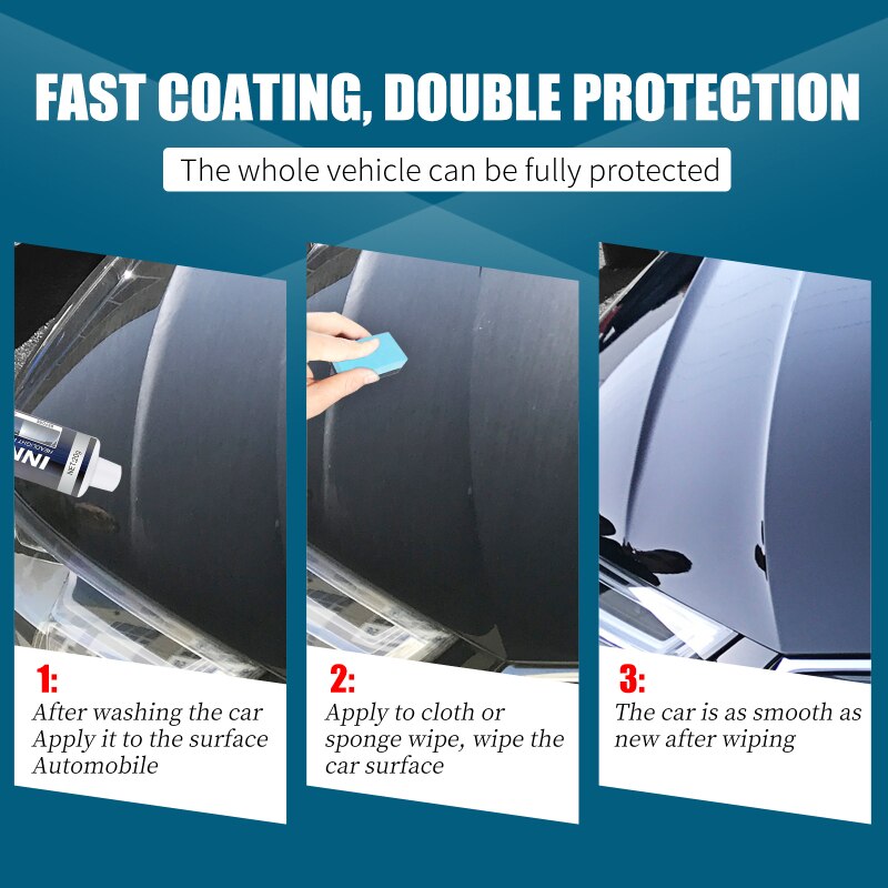 Auto Coating Wax Anti-Kras Coating Vloeibare Wax Auto Lichaam Samengestelde Wax Verf Plakken Set Kras Auto Paint Care glas Polijsten