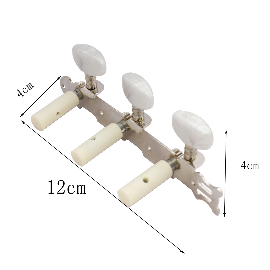 Classical Guitar Knobs Triple Guitar Tuners Machine Head Classical Guitar Tuning Pegs Knobs Classical Guitar Accessories Parts: Burgundy