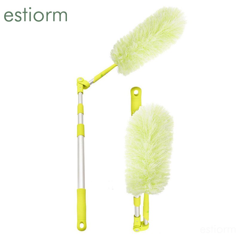 Microfiber Duster,Washable Bendable Electrostatic Duster With Long Extendable &amp; Retractable Telescopic Pole For Ceiling, Fan
