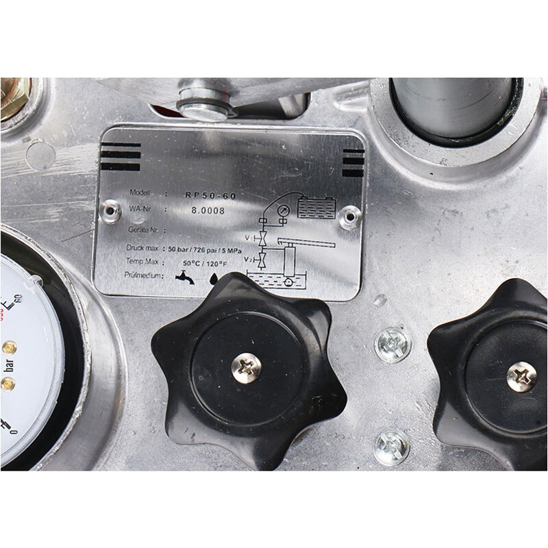 Pressure Test Pump 50 Bar 726 PSI Hydrostatic Test Pump 3 Gallon Tank for Pipeline Pressure Container Irrigation Firemen