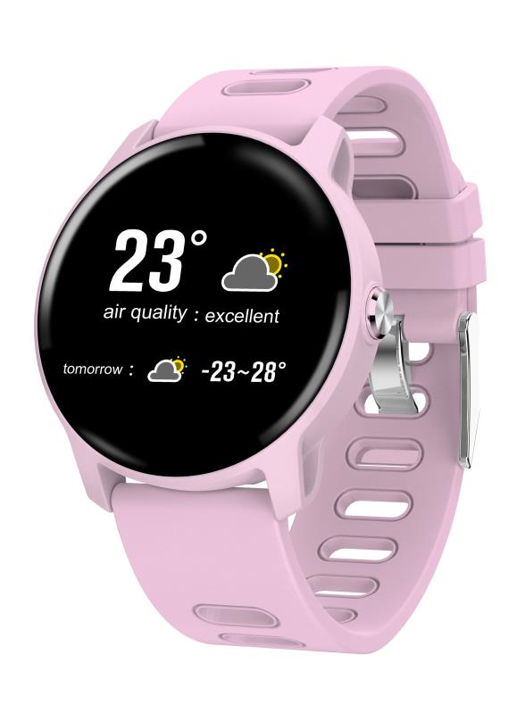 Senbono  s08 män kvinnor sport stegräknare smart armband  ip68 vattentäta armband fitness tracker hjärtband för ios och android: Rosa