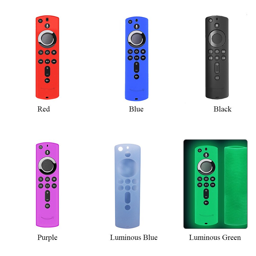 Protective Case Soft Remote Control Cover Shockproof Silicone Durable Lattice Anti Slip Accessories For Fire TV Stick 4K